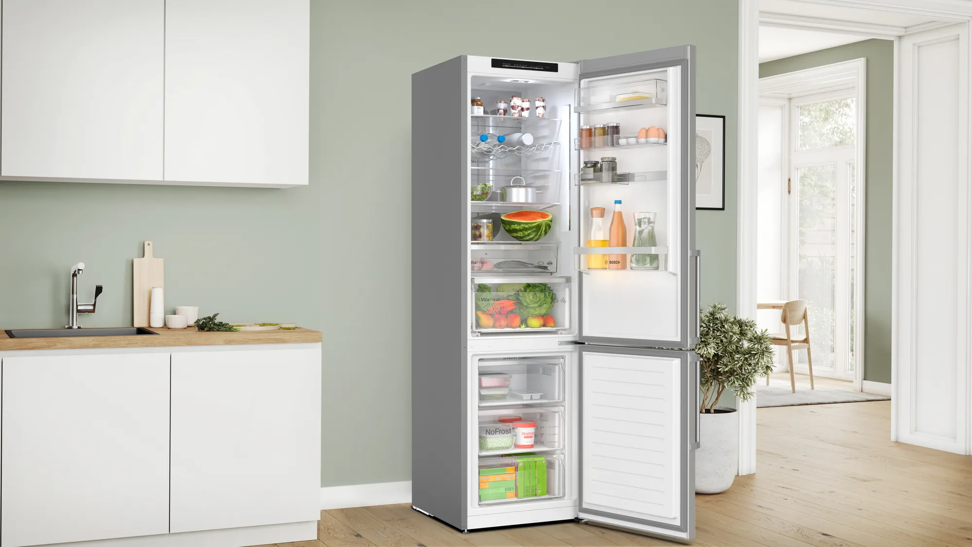 Frigorifero Bosch Serie 4 - Combinato - NoFrost KGN490CAF - immagine 2